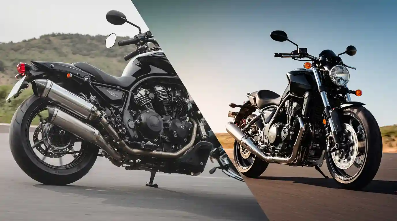 moto bridée vs full stock